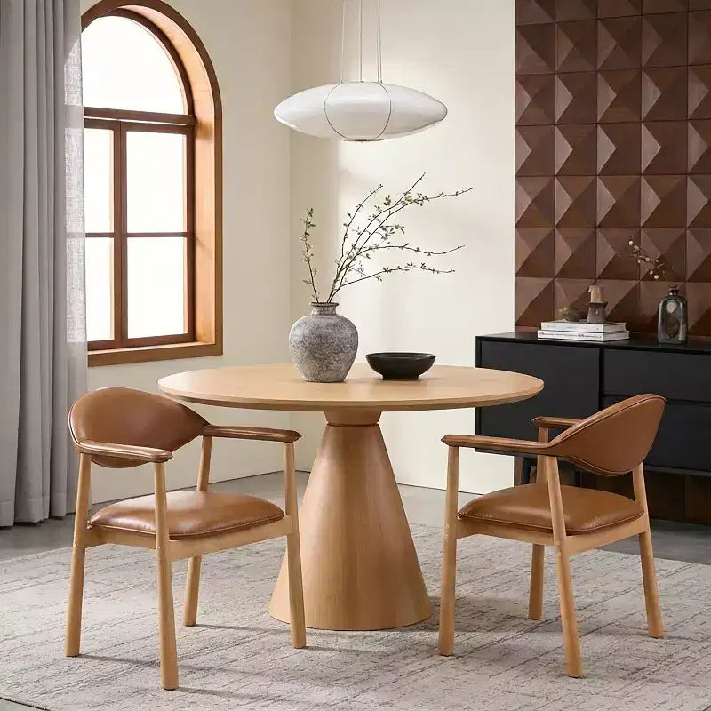 Christopher Knight Home Olena, sedie da pranzo moderne in legno di gomma imbottite con schienale curvo (set da 2)