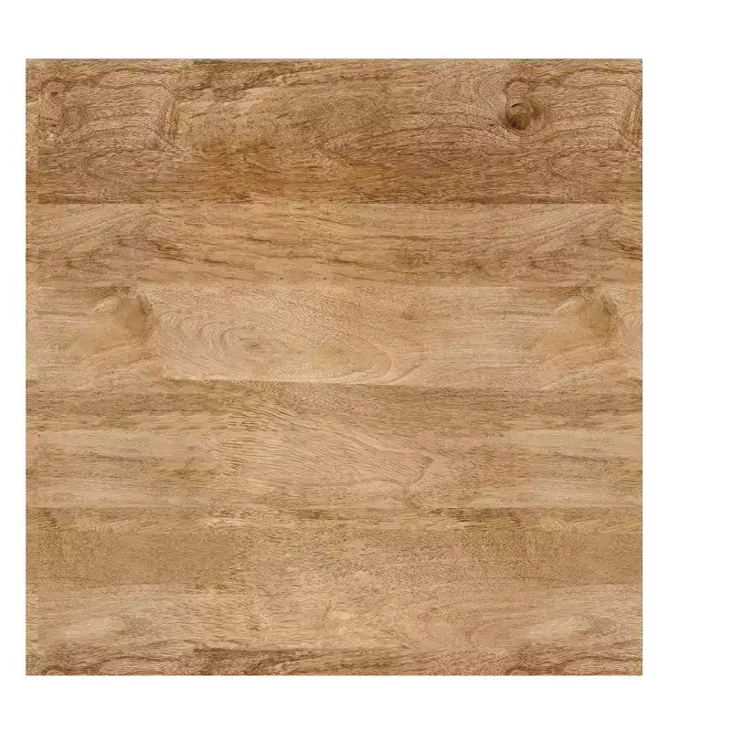 Tavolino quadrato contemporaneo Jovie in legno massello di mango, larghezza 20 pollici, colore naturale
