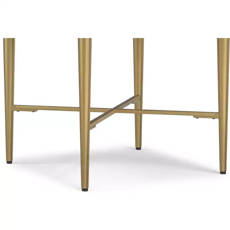 Tavolino quadrato contemporaneo Jovie in legno massello di mango, larghezza 20 pollici, colore naturale