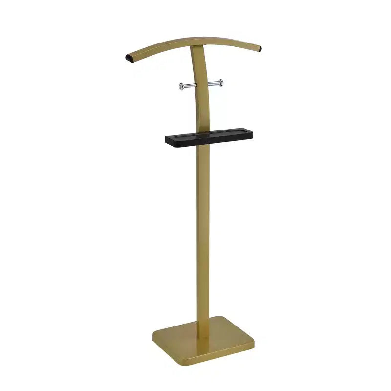 Kings Brand Furniture Valet Stand, Design Moderno a T con Vassoio Porta Accessori e Gancio Inferiore per Camera da Letto e Armadio