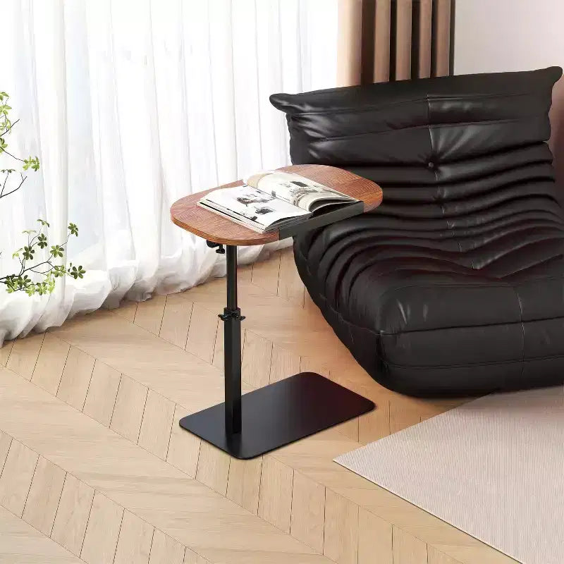 COZONY Tavolino Laterale Regolabile a C con Vassoio Girevole, Scrivania Pieghevole per Laptop per Divano Letto