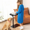 COZONY Adjustable C Shaped Side Table with Swivel Tray, Folding Laptop Desk for Sofa Bed