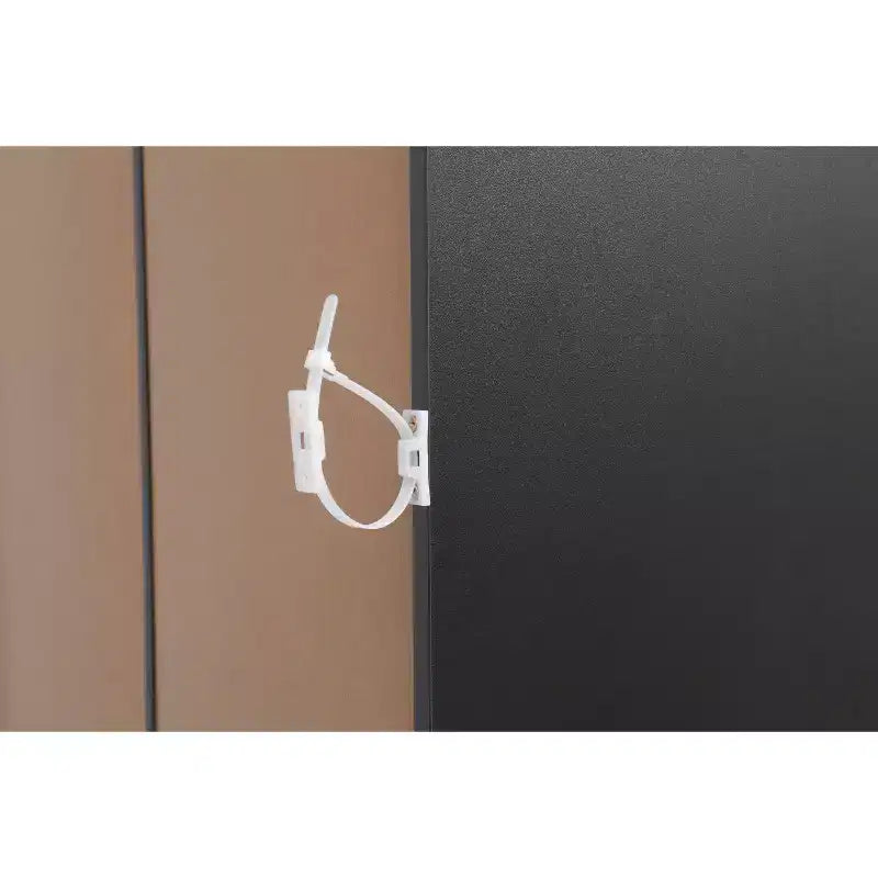Scaffale a 5 ripiani con armadietto - Libreria aperta a 5 ripiani con kit di sicurezza antiribaltamento per soggiorno, ufficio e camera da letto