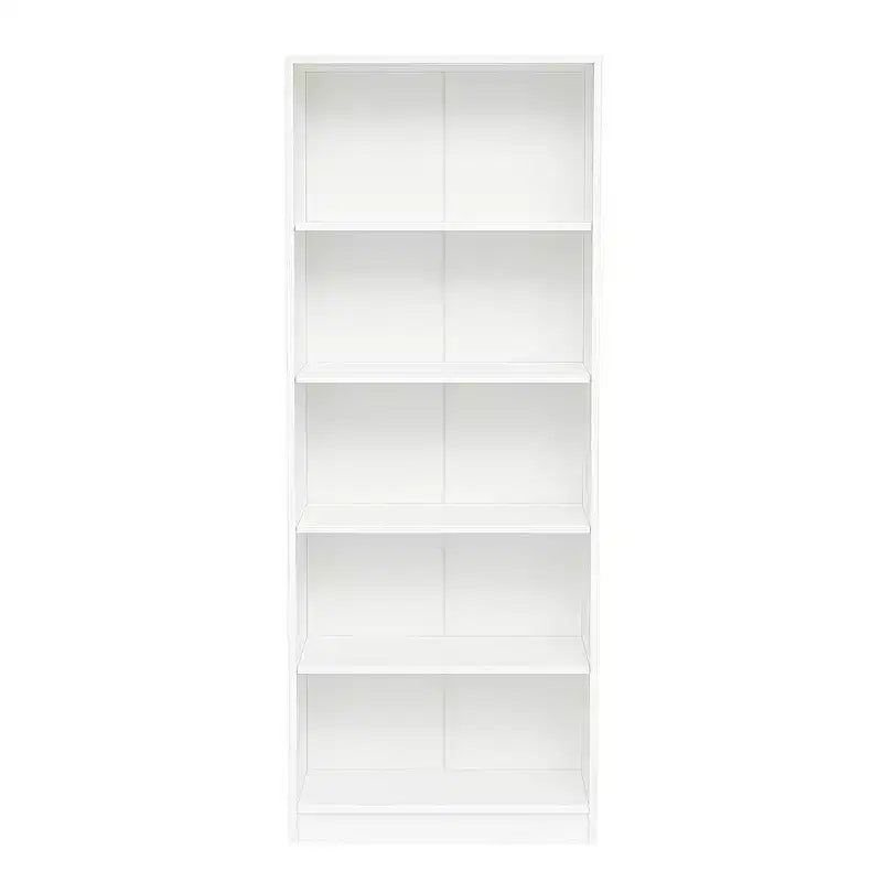 Scaffale a 5 ripiani con armadietto - Libreria aperta a 5 ripiani con kit di sicurezza antiribaltamento per soggiorno, ufficio e camera da letto