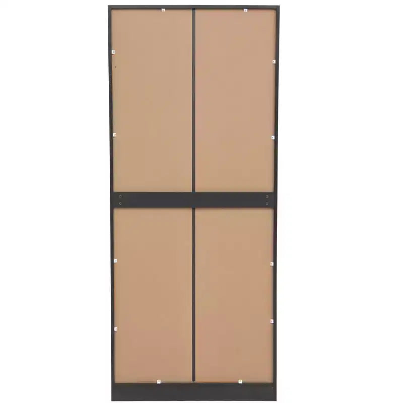 Scaffale a 5 ripiani con armadietto - Libreria aperta a 5 ripiani con kit di sicurezza antiribaltamento per soggiorno, ufficio e camera da letto
