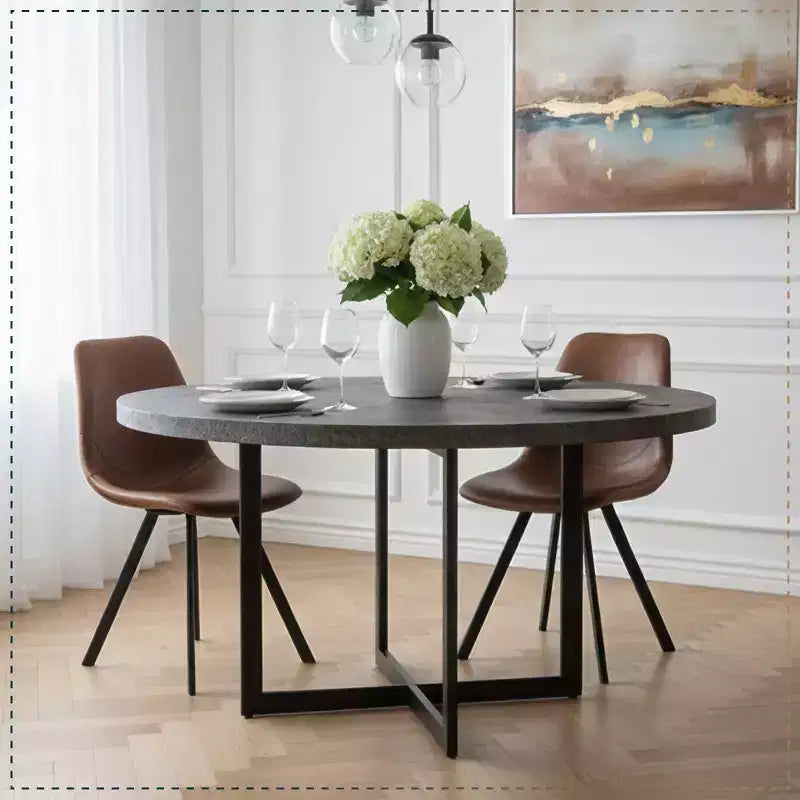 Sedia da pranzo moderna in pelle LeisureMod Markley con sedile imbottito e gambe in metallo, design elegante per cucina, sala da pranzo, ufficio, salotto o bar