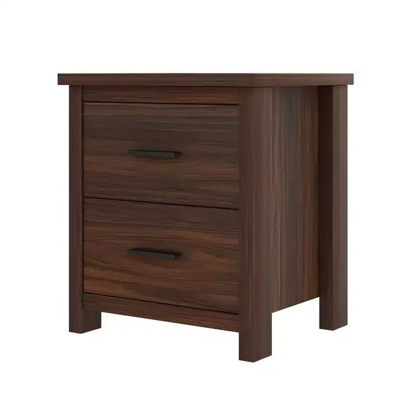 Set di mobili per camera da letto da 4 pezzi - Struttura letto matrimoniale con testiera contenitore, 2 comodini e 1 cassettiera