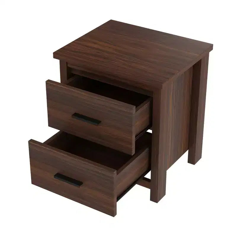 Set di mobili per camera da letto da 4 pezzi - Struttura letto matrimoniale con testiera contenitore, 2 comodini e 1 cassettiera
