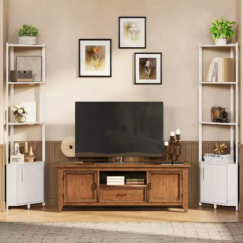 Scaffale angolare a 5 ripiani - Unità di scaffalatura angolare in metallo per camera da letto, soggiorno, bagno, ufficio - Scaffale salvaspazio per piante, libri, decorazioni
