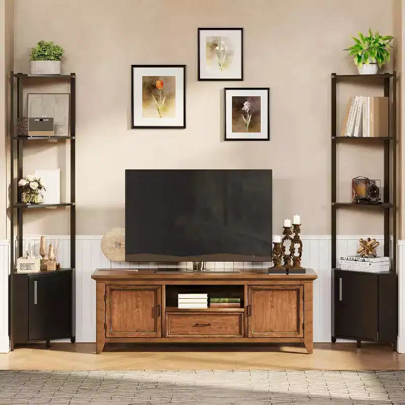 Scaffale angolare a 5 ripiani - Unità di scaffalatura angolare in metallo per camera da letto, soggiorno, bagno, ufficio - Scaffale salvaspazio per piante, libri, decorazioni
