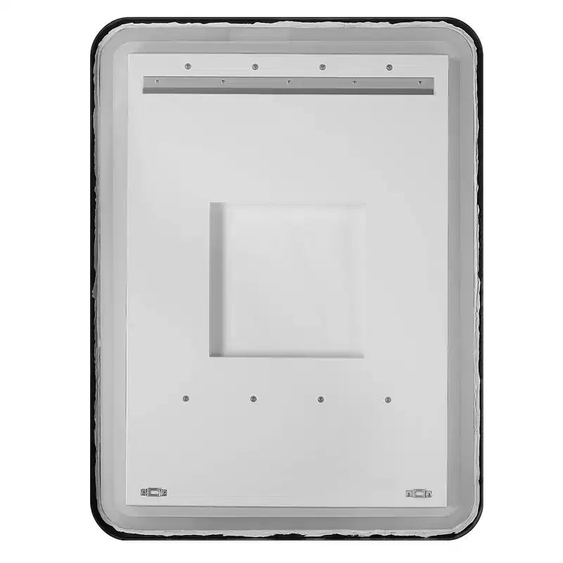 Specchio da parete rettangolare a LED Uttermost Crofton nero satinato 30 x 40