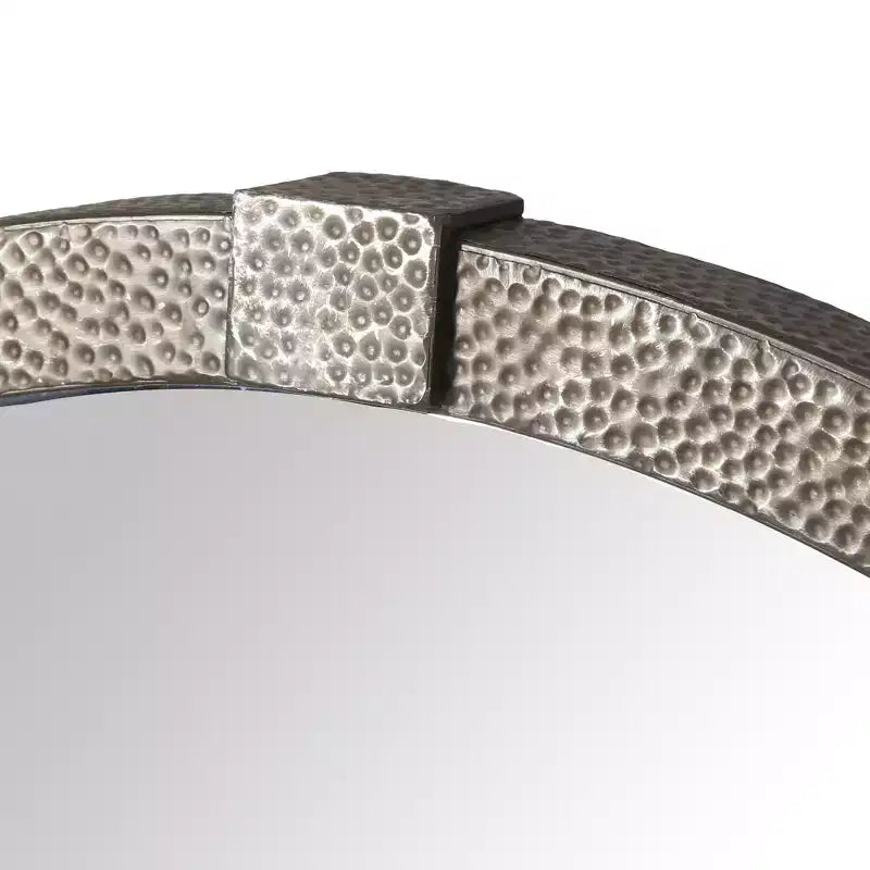 Specchio rotondo Shailene in metallo - CMI4000 - Argento - Safavieh Couture