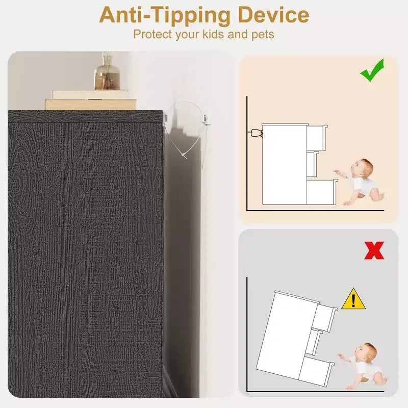 Comodino a 3 cassetti, comodino moderno alto 76 cm con ampio spazio contenitivo e design antiribaltamento, tavolino piccolo per camera da letto, soggiorno, ingresso