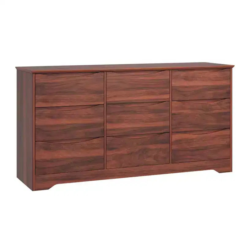 Comò moderno in legno a 9 cassetti - 150 cm di larghezza, contenitore profondo, design robusto per camera da letto e soggiorno