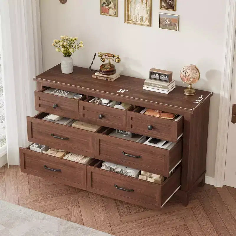 7 Cassettiere per Camera da Letto, Organizzatore Armadio Indipendente, per Soggiorno, Camera da Letto