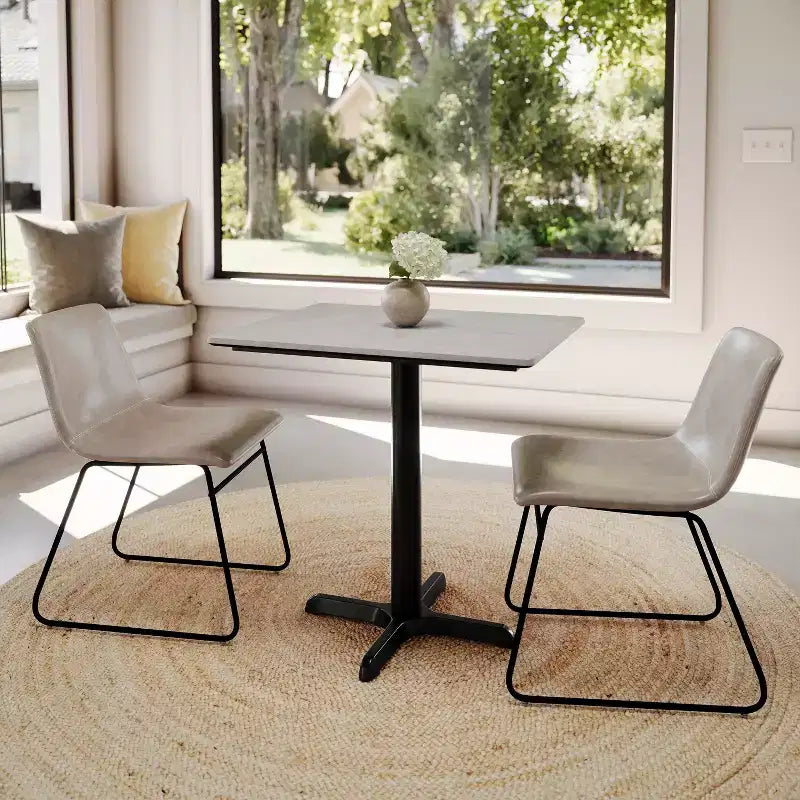Flash Furniture Piano del tavolo Acadia con tecnologia TopGuard HPL e base a X altezza tavolo