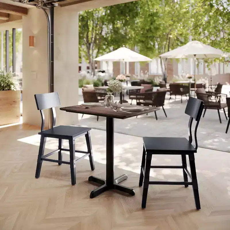 Flash Furniture Piano del tavolo Acadia con tecnologia TopGuard HPL e base a X altezza tavolo