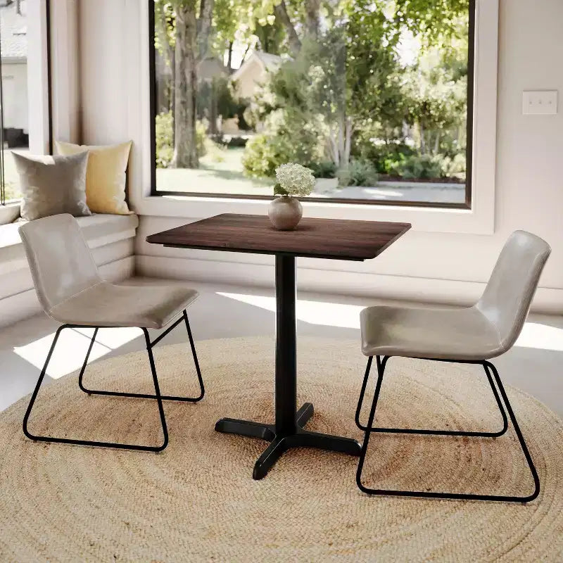Flash Furniture Piano del tavolo Acadia con tecnologia TopGuard HPL e base a X altezza tavolo