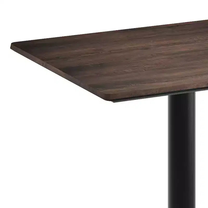 Flash Furniture Piano del tavolo Acadia con tecnologia TopGuard HPL e base a X altezza tavolo