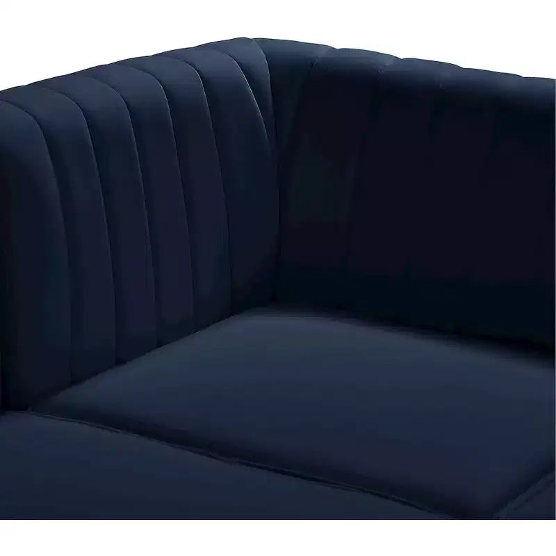 Divano modulare Meridian Furniture Alina in velluto blu marino