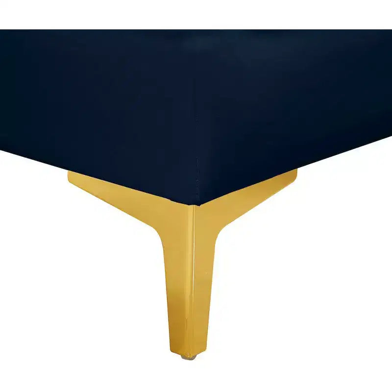 Divano modulare Meridian Furniture Alina in velluto blu marino