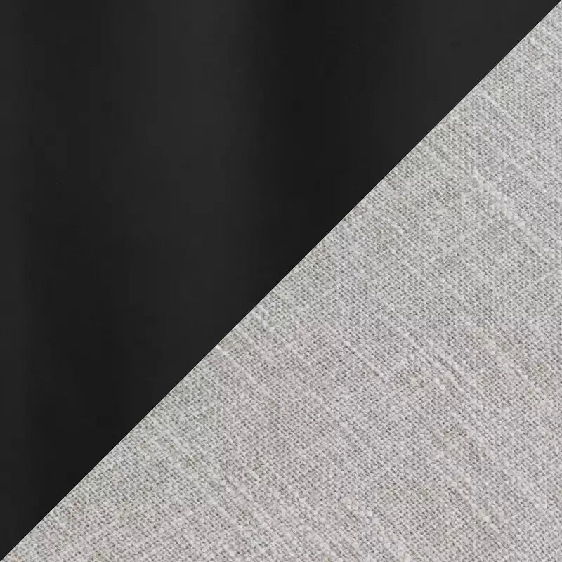 LumiSource Set di 2 Sgabelli da Bar Marcel con Borchie Metallo Nero/Tessuto Crema/Metallo Ottone