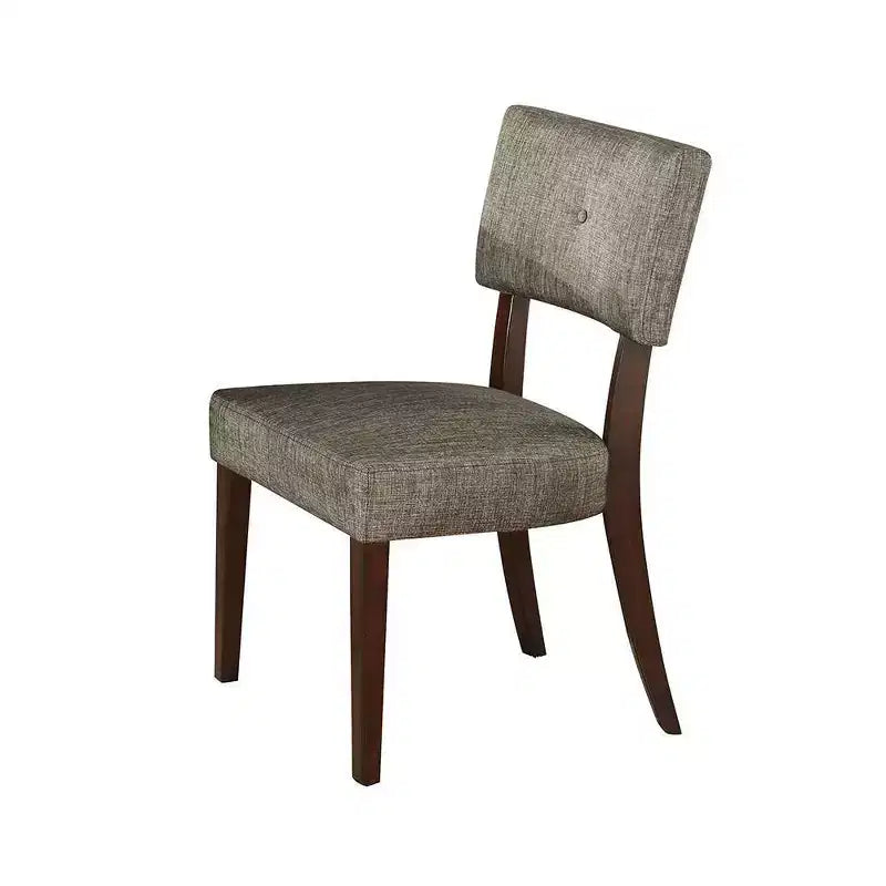 Set di 2 sedie da pranzo Drake da 20" in tessuto grigio/Espresso - Acme Furniture