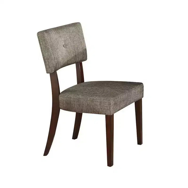 Set di 2 sedie da pranzo Drake da 20" in tessuto grigio/Espresso - Acme Furniture