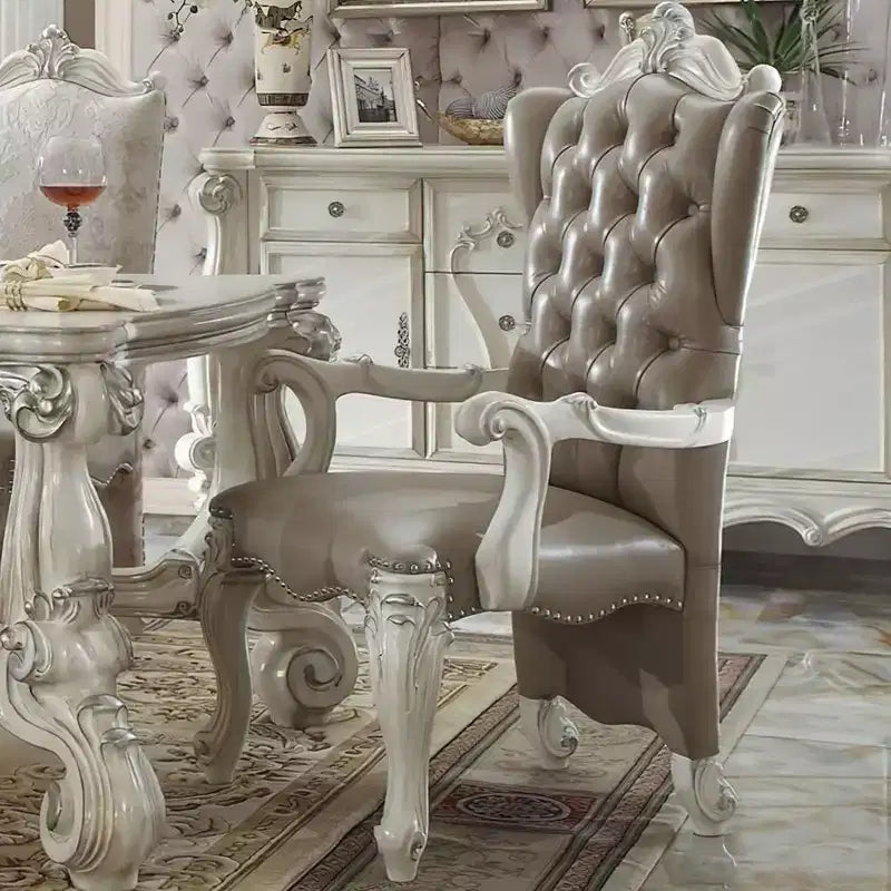 2 pz Sedie Versailles 28" Bianco Osso - Acme Furniture