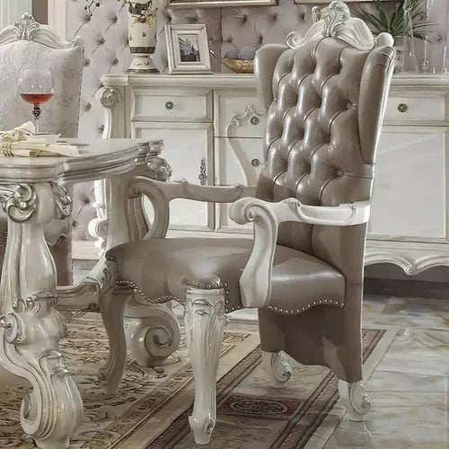 2 pz Sedie Versailles 28" Bianco Osso - Acme Furniture