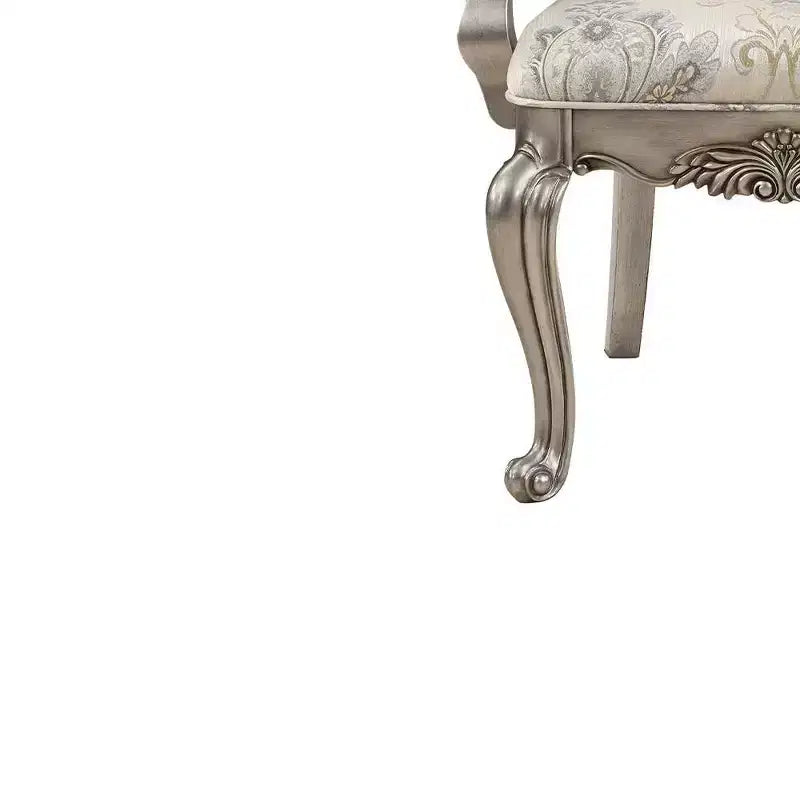 Sedia da pranzo Ariadne in velluto con finitura platino anticato 23,25" - Acme Furniture