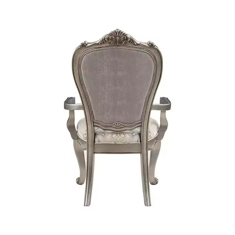 Sedia da pranzo Ariadne in velluto con finitura platino anticato 23,25" - Acme Furniture