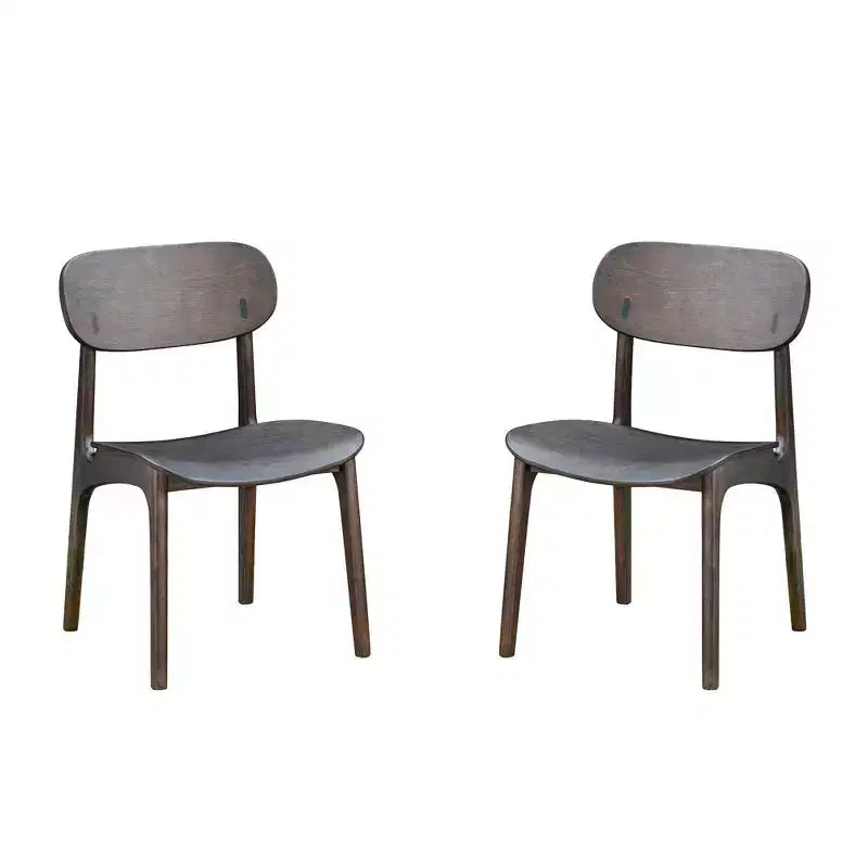 Boraam Set di 2 sedie da pranzo Solvang finitura Carbonite