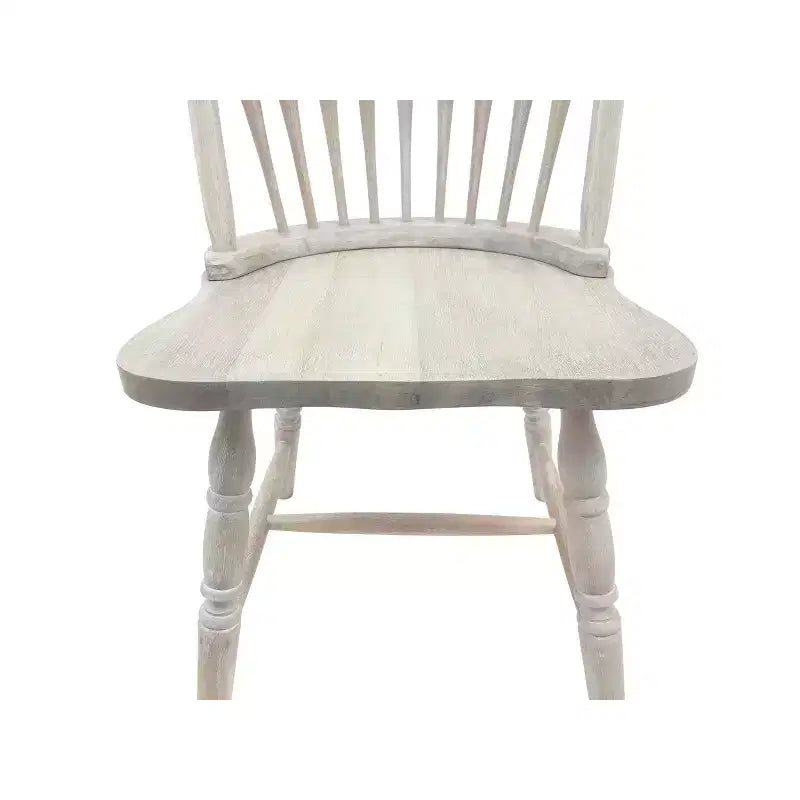 Sedia Windsor Carolina Living Garner Driftwood Naturale: Struttura in legno di gomma, Design senza braccioli, Garanzia di 30 giorni