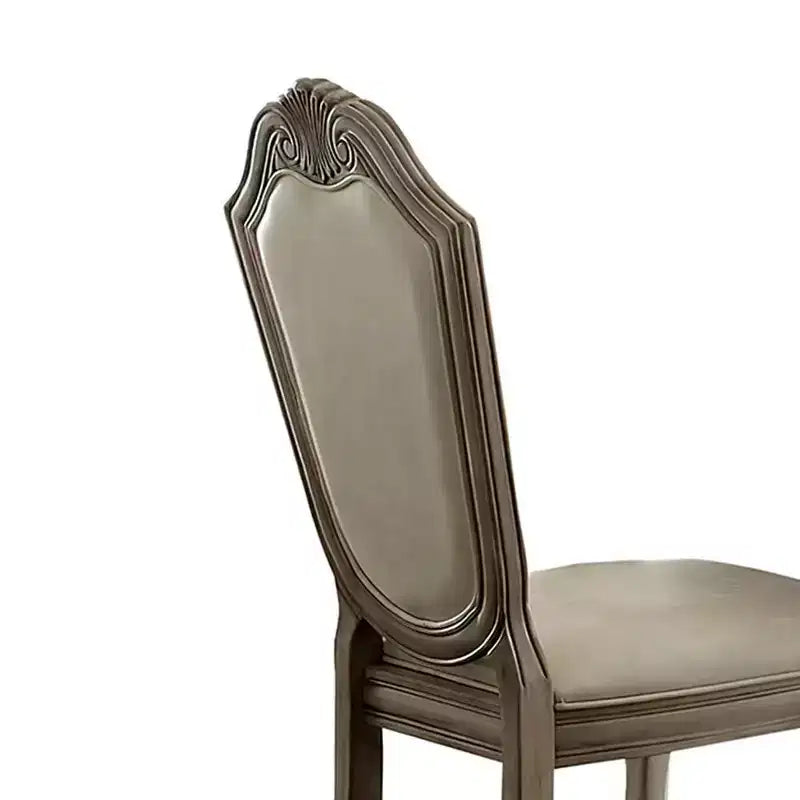 Sedie da pranzo senza braccioli Chateau De Ville Acme Furniture, finitura bianca