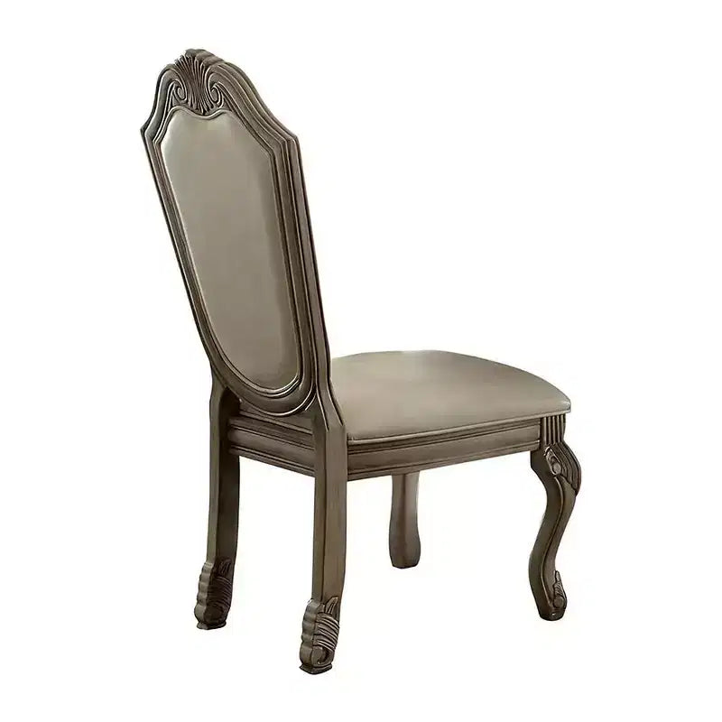 Sedie da pranzo senza braccioli Chateau De Ville Acme Furniture, finitura bianca