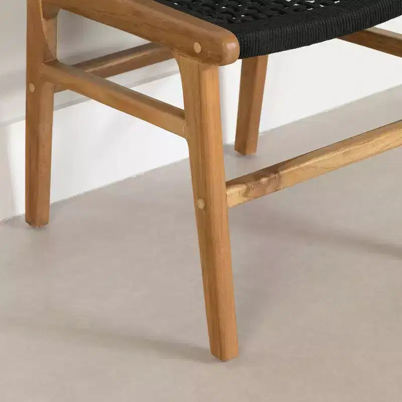 South Shore Set di 2 sedie da pranzo Balka Nero/Rattan