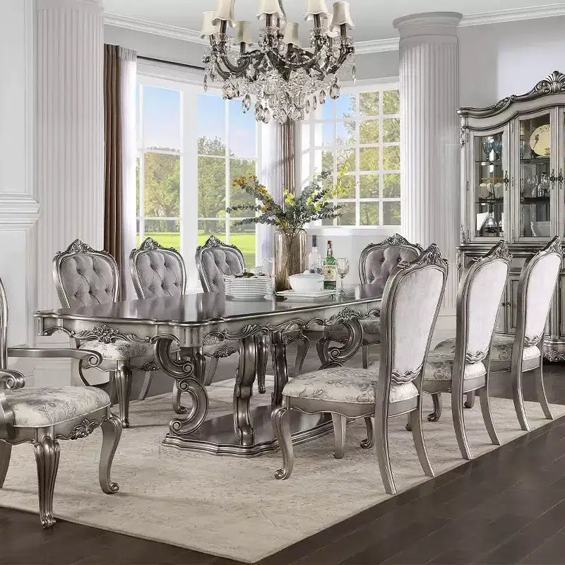 Tavolo da pranzo Ariadne 162 cm Finitura Platino Anticato - Acme Furniture