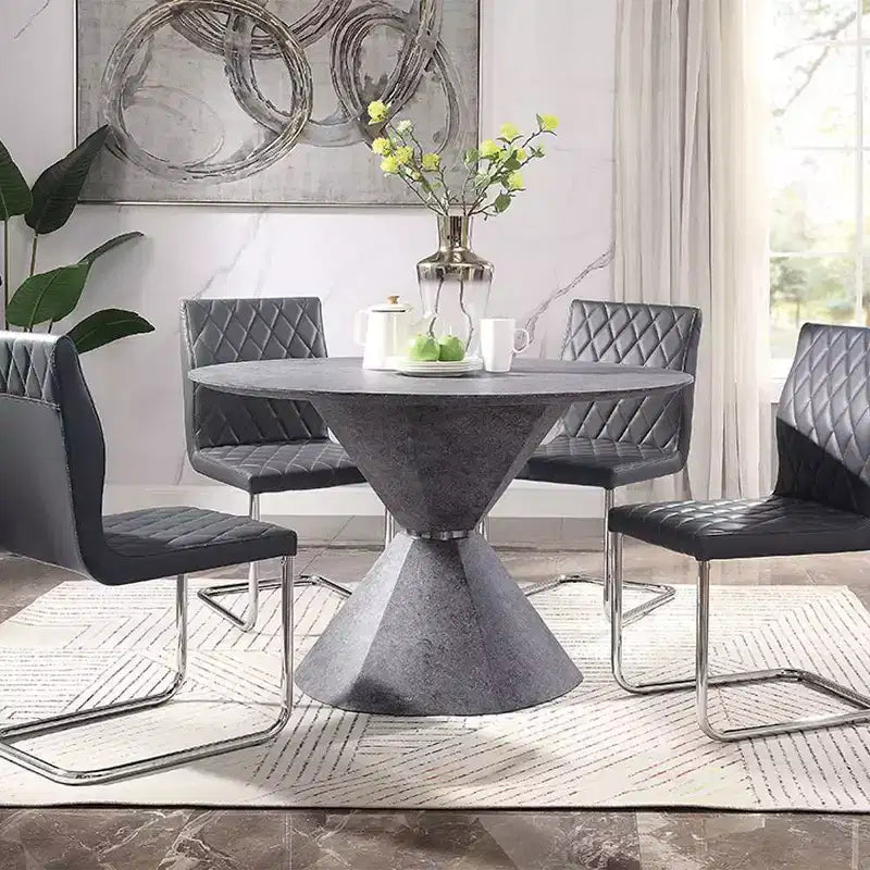 Tavolo da pranzo Ansonia Faux Concrete di Acme Furniture