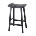 Rustic Birch Barstool Black - Olivia & May: 30" Fixed Height, Wood Frame, Spot Clean