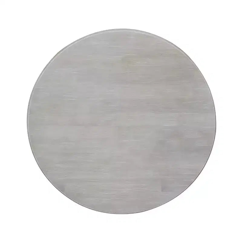 Tavolo da pranzo rotondo con piedistallo 36"x36" grigio tortora lavato - International Concepts