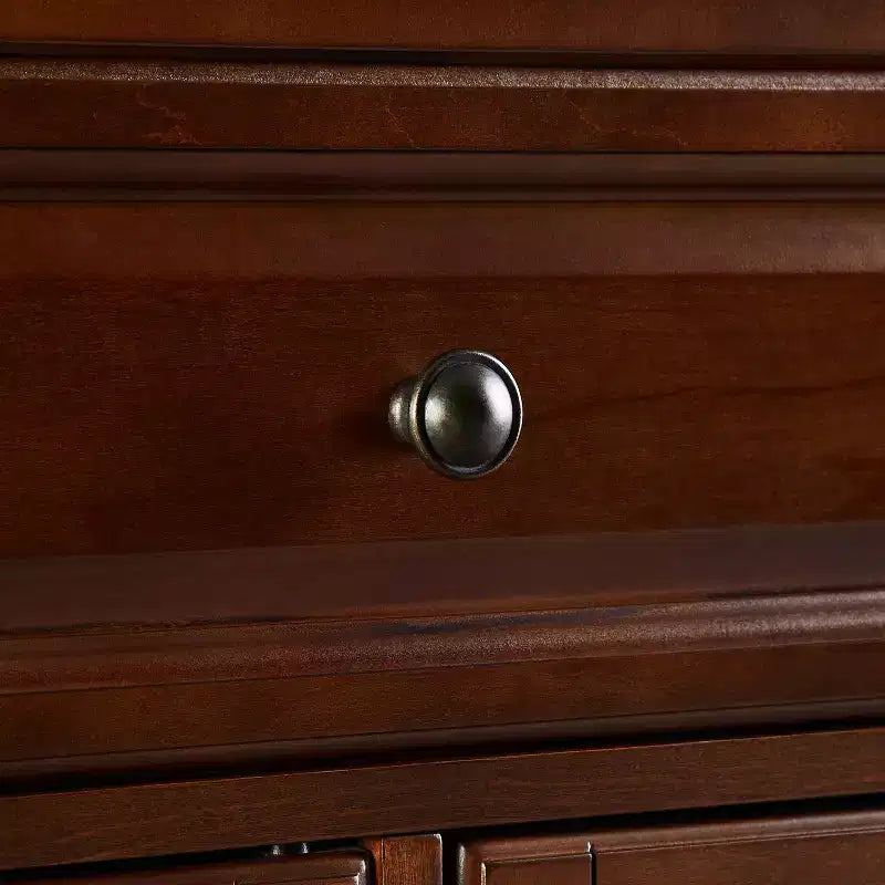 Alexandria Wood Top Isola/Carrello da Cucina Full Size Mogano - Crosley
