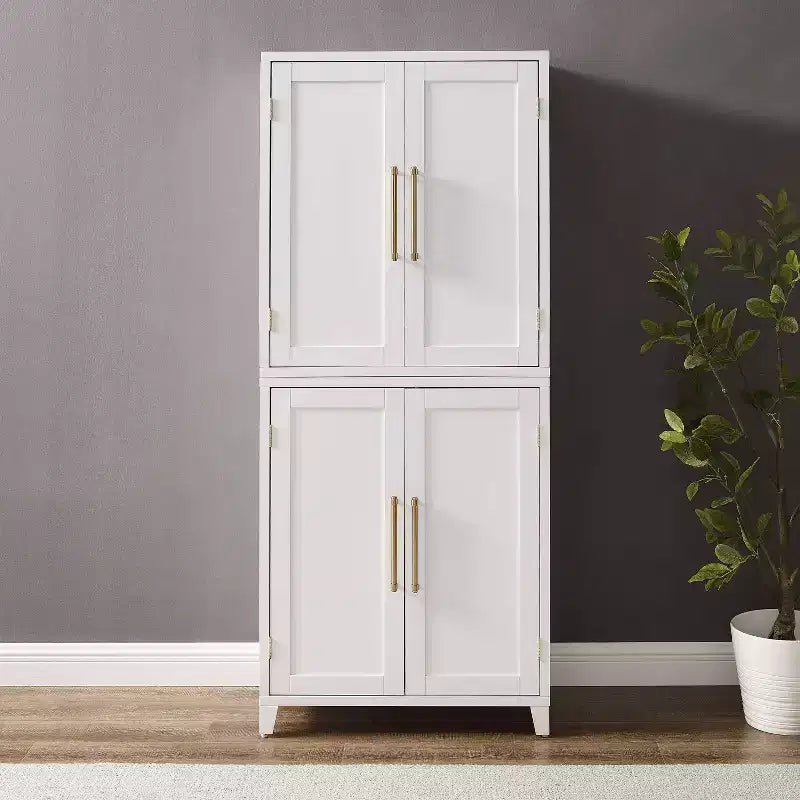 Crosley 70" Roarke Armadio dispensa da cucina bianco