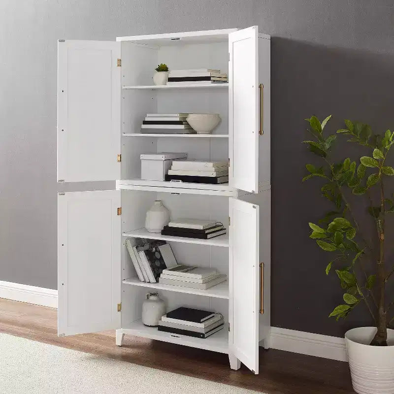 Crosley 70" Roarke Armadio dispensa da cucina bianco
