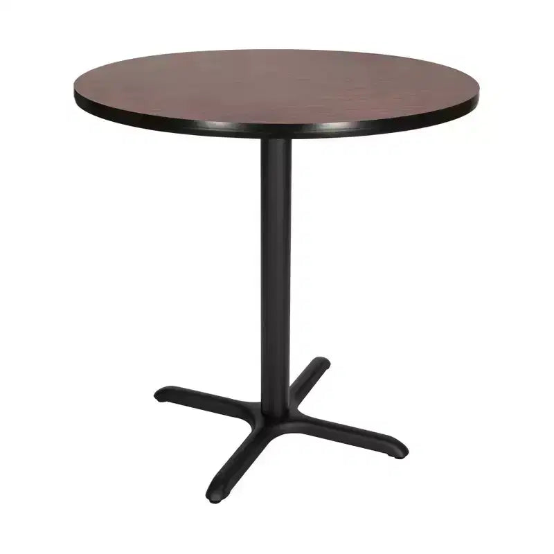 Tavolo da pranzo rotondo con piano composito da 36 pollici, altezza bancone - Hampden Furnishings: Tavolo da cucina, base in acciaio