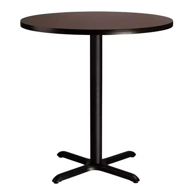 Tavolo da pranzo rotondo con piano composito da 36 pollici, altezza bancone - Hampden Furnishings: Tavolo da cucina, base in acciaio