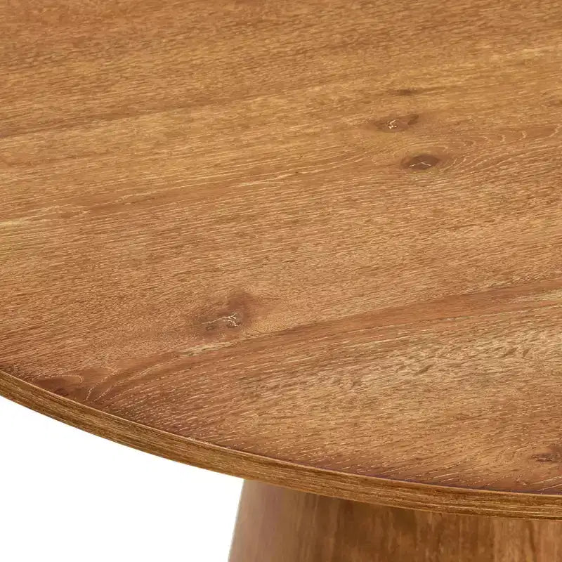 Tavolo da pranzo rotondo moderno da 5 pezzi da 150 cm con sedie da pranzo in pelle color tortora