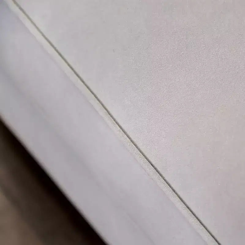 Divanetto imbottito in velluto Creation grigio chiaro/blu marino - Furniture Of America