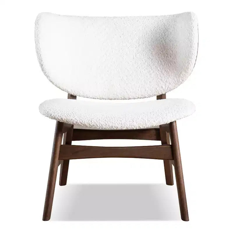 HOMES: Inside + Out Set di 2 tavolini accentati moderni River Run Mid-Century con sedia, noce
