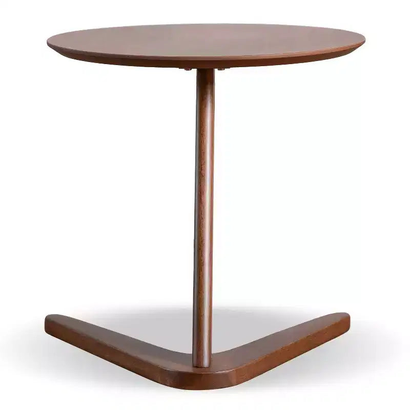 HOMES: Inside + Out Set di 2 tavolini accentati moderni River Run Mid-Century con sedia, noce